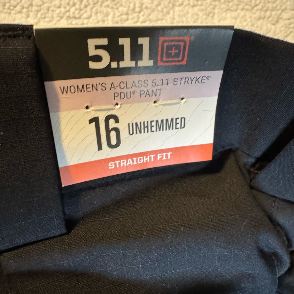 5.11 Women's A-Class 5.11 Stryke PDU Pants 16 unhemmed NWT